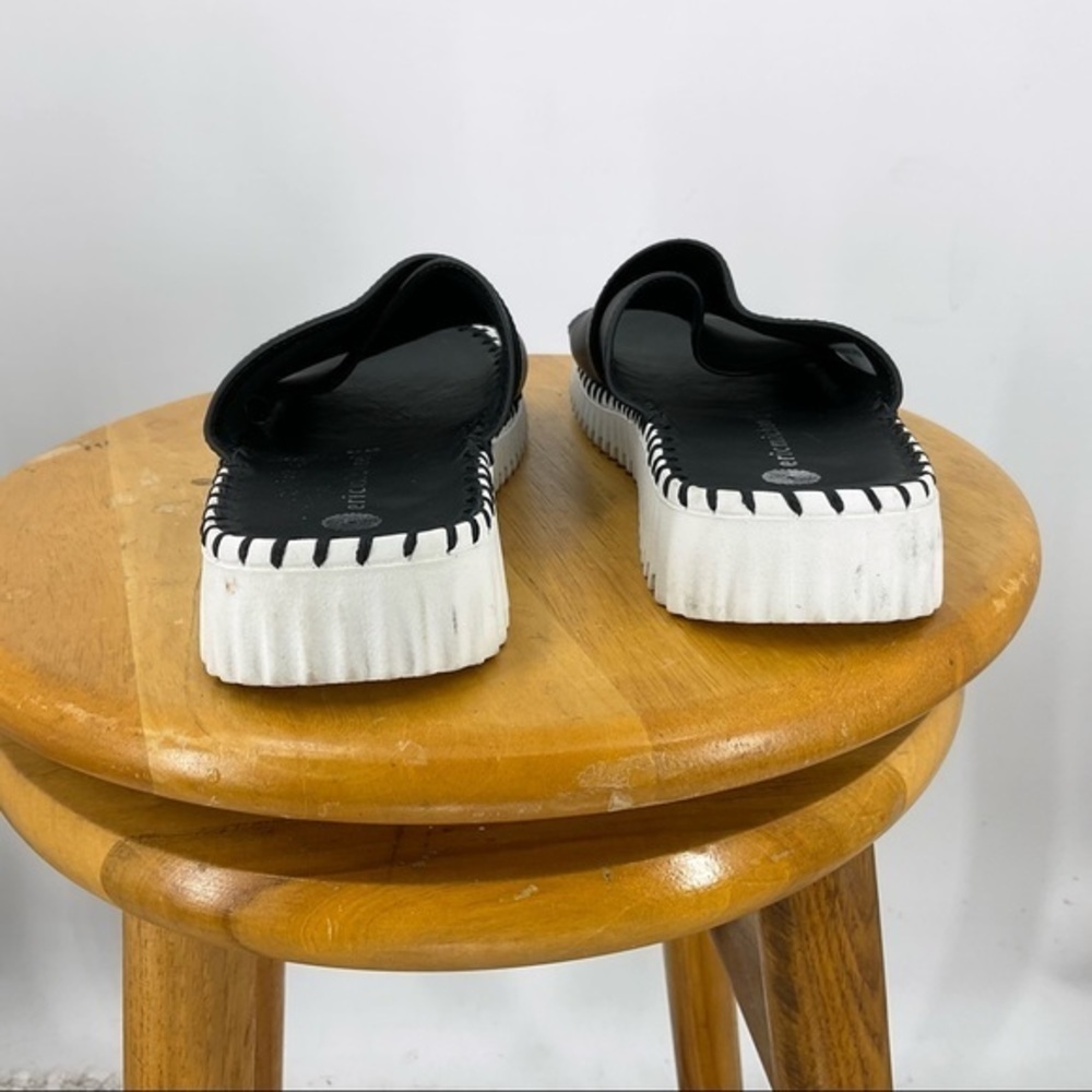 Eric Michael Leather Crossover Low Platform Mule … - image 7